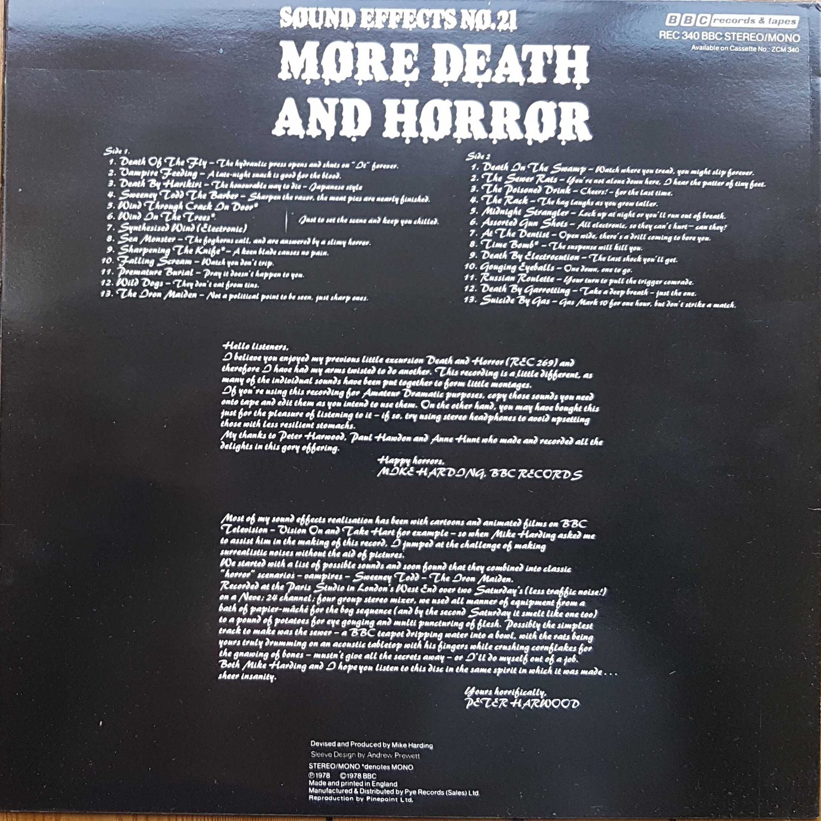 Back cover of REC 340